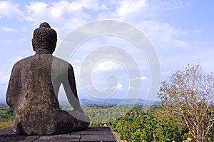 Indonesia, java, Borobudur: sunrise