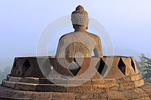 Indonesia, Java, Borobudur: Sunrise