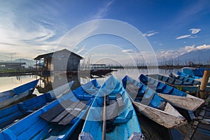 Indonesia landscape at rawapening central java