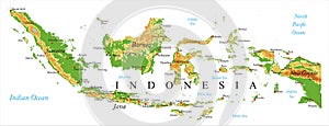 Indonesia Relief map