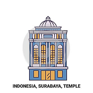 Indonesia, Surabaya, Travels Landsmark travel landmark vector illustration