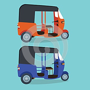 indonesia transportaion drawing flat vector illustration