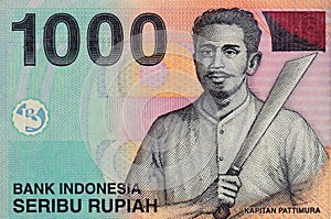 Indonesian banknote of 1000 face value