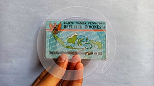 Indonesian citizen identity card that must be owned by every citizen who is old