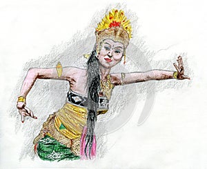 Indonesiano ballerino 