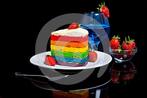 Indonesian Food Rainbow Cake