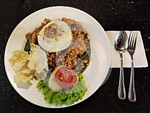 Indonesian Fried Rice or Nasi Goreng photo