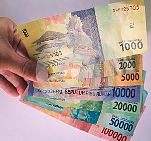 indonesian money on money changer
