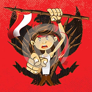 Indonesian National Heroes Patriot Warrior