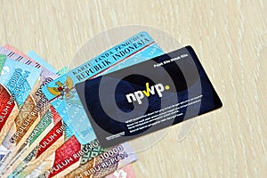 Indonesian NPWP new tax id Number and KTP identity card for taxpayers and citizens