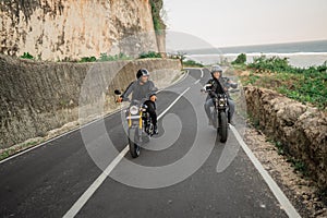 indonesian riders going on motorbike adventure