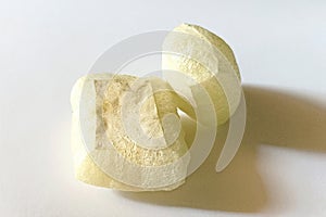 indonesian snacks: skin crackers or kerupuk kulit close up photography photo
