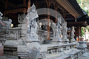 The Indonesian statues of the deities