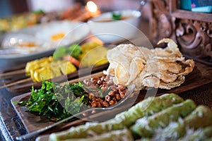 Indonesian traditional balinese food. Bali