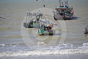 Indonesian traditional fishing boat