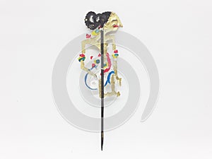 Indonesian Traditional Leather Puppet In White Isolation Background 29