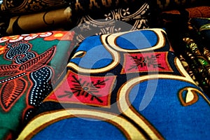 Indonesian traditional patterned fabric