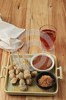 Indonesian Traditional Snack Made from Tapioca Flour, Shaped Balls and Deep Fried