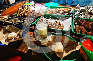 Indonesian traditional street snacks