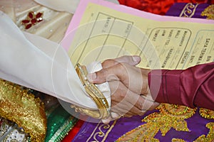 Indonesian wedding procession