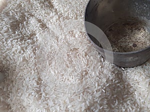 Indonesian white rice, staple food