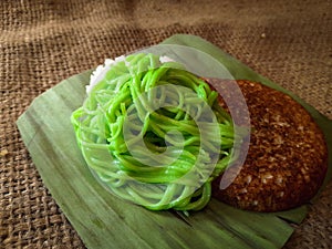Indonesians call it Serabi cake. traditional food photo
