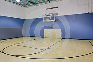 Indoor basketball court