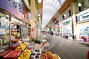 Indoor market of Iksan, South Korea