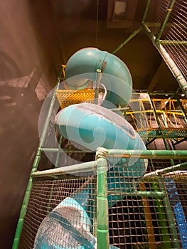 Indoor modern children playground.