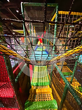 Indoor modern children playground.