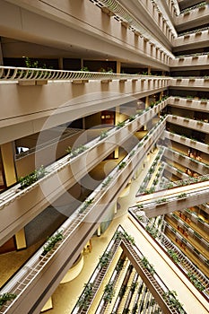 Interior of luxury hotel, Pan Pacific Singapore photo