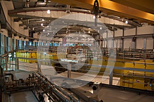 Indoor parts of small particle accelerator