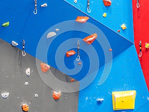 Indoor rock climbing gym