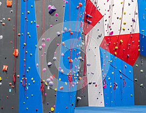 Indoor rock climbing gym