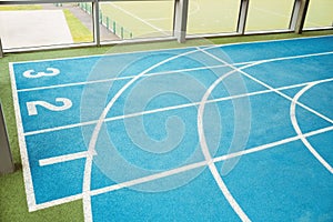 Indoor running track