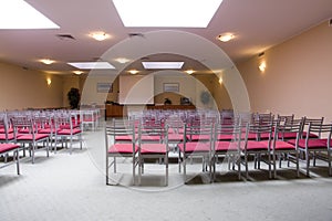 Indoor seminar room interior