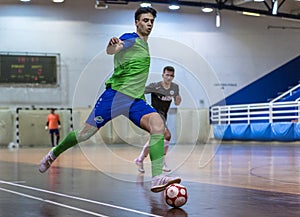 Futsal player in action 1