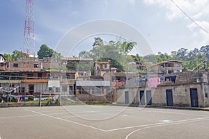 Indoor soccer, street soccer field