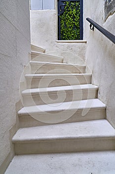 Indoor stairs in a building