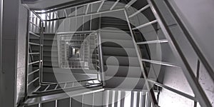 Indoor stairs of a multi storey modern building