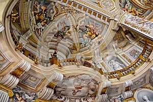 Ceiling in Stupinigi Palace in Turin, Italy