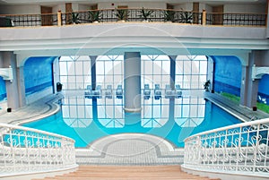 The indoor swimming pool