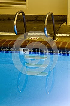 Indoor Swimming Pool Ladder And Steel Rails