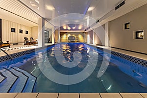 Indoor swimming pool and spa