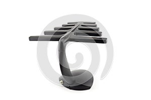 Indoor TV antenna is isolated on a white