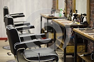 Indoors image of barbershop