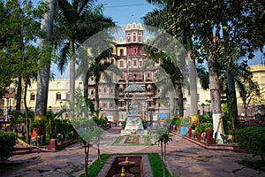 Indore City Center Historic Rajbada or Rajwada Palace of Holkar Rulers Front Elevation View photo