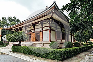 Indosan Nippon Japanese Temple at Bodh Gaya, Bihar, India photo