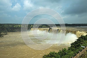 Indravati river, Chitrakote Falls height about 29 metres. It is the widest fall in India. Jagdalpur, in Bastar district