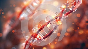 Induced mutagenesis. Pictures capture the intentional manipulation of genetic material in research or medical settings to study